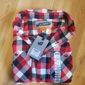 NWT 40 GRIT Flannel Shirt